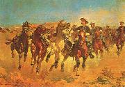 Frederick Remington Dismounted Spain oil painting artist